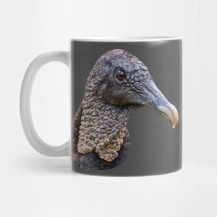 Head of a Black Vulture Mug